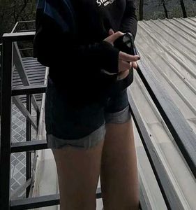 High-Waisted Denim Shorts