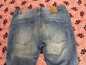 Only &amp; Sons Men's Classic Fit Distressed Jeans