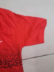 Nike Red Graphic Print T-Shirt new