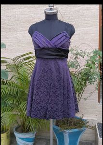Elegant Purple Party Dress