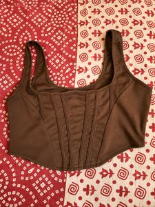 Brown Crop Top 🤎