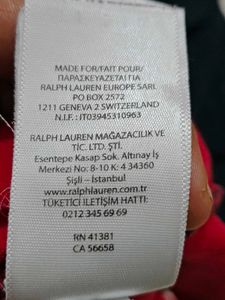 Red Polo Ralph Lauren Long Sleeve Shirt