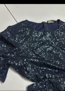 Blue Sequin Dress
