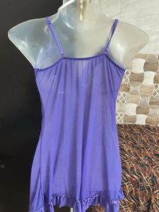 Sheer Purple Babydoll Nightie