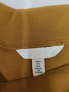 Mustard Off-Shoulder Long Sleeve Top