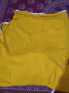 Elegant White &amp; Yellow Kurta Set
