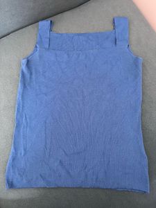 Blue Sleeveless Tank Top