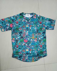 Funky Cartoon Print T-Shirt