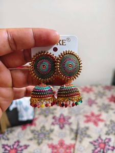 Boho Jhumka Earrings