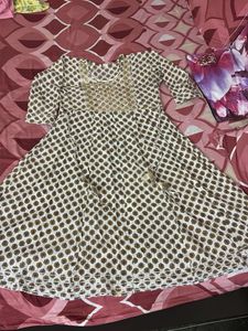 Beautiful Printed Kurta with embroidery