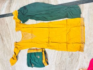Beautiful Yellow Kurta Set