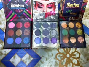 Glam Fam Eyeshadow Palettes Bundle Pack Of 3