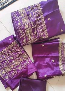 Stunning Purple Embroidered Lehenga Choli