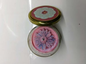 Handmade Floral Lotus  fregence Jar Candle