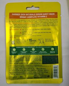Garnier Vitamin C Serum Face Masks