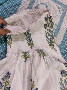 White off shoulder maxi dress