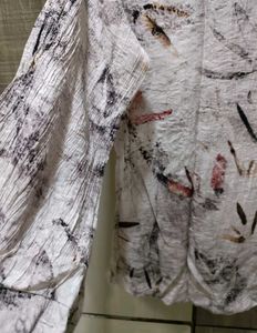Stylish Abstract Print Tunic Top