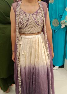 Designer Ombre Embroidered lehenga set