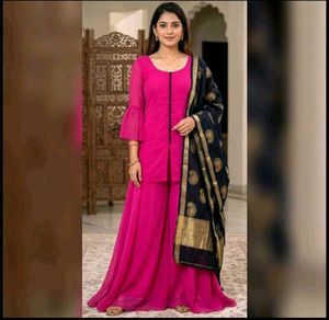 Elegant Pink Kurta Set with Dupatta
