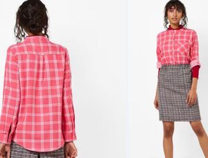 Dnmx Pink Cotton Shirt Large Size