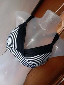 Stylish Striped Bikini Top