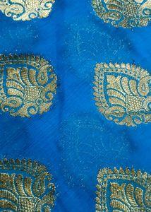 Beautiful Blue Banarasi Silk Saree