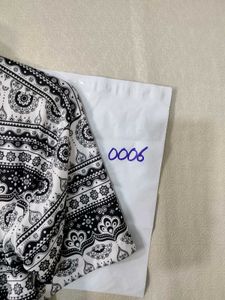 Retro Black &amp; White Patterned Shirt