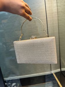 Gold Metallic Clutch Slingbag