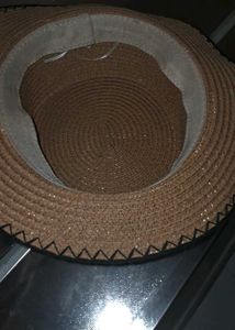 Sparkly Bow Straw Hat