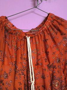 Floral Print long Skirt