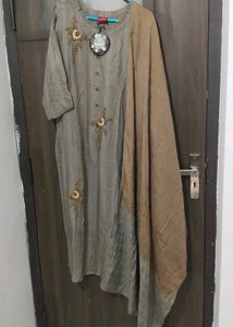 Elegant Yellow Embroidered Kurta