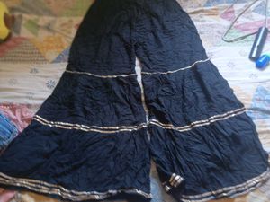 Stylish Black Palazzo Pants with Sequins