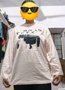 Cute Pink Cat Graphic T-Shirt