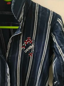 Striped Denim Shirt