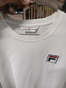 White Fila Sweatshirt