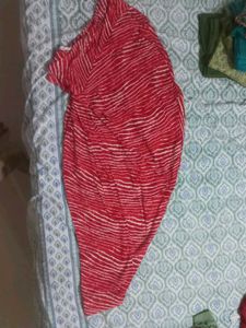 Red Bandhani Print salwar suit