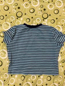 Striped Cropped T-Shirt