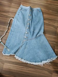 Stylish Blue Denim skirt for girls