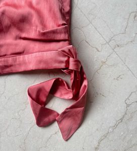 Satin Wrap Top