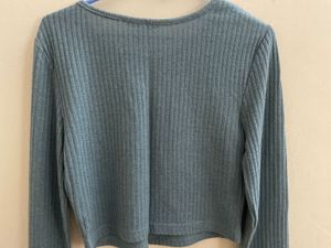 Ribbed Long Sleeve Crop Top