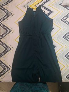 Stylish Embellished Teal Jumpsuit