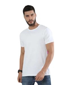 Full Sleeve - Men's Premium Cotton White T-shirt