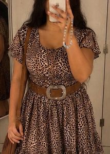 Leopard Print Mini Dress