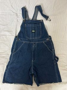 Vintage Denim Overalls Shorts