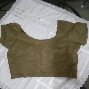 Olive Green Cotton Blouse
