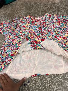 Floral Capri Pajama And Top Set