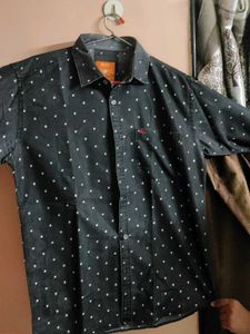 Men's Black Polka Dot Shirt