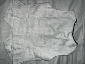 Chic Sleeveless Vest with Pearl Buttons