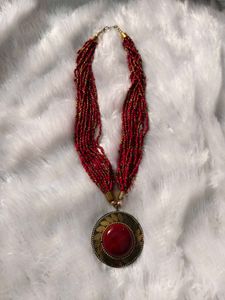 Bohemian Beaded Statement Necklace