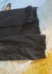 Black Patterned Ankle Socks (2 Pairs)